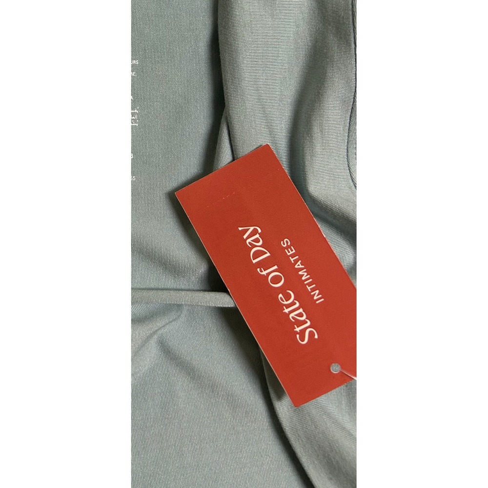 State of Day Intimates Sage Green Tencel Modal Open Front Cardigan Robe S New - Picture 5 of 6